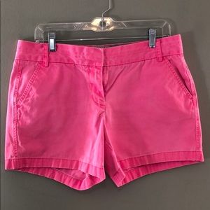 J Crew muted hot pink  chino shorts